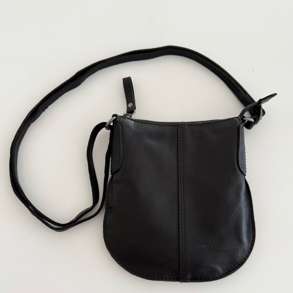 Spikes and Sparrow Mini Leather Crossbody Bag